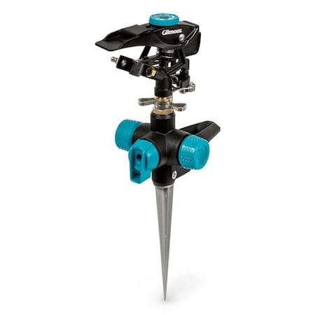 Gilmour Gilmour 7002507 5800 sq. ft. Heavy Duty Metal Spike Base Impulse Sprinkler 7002507